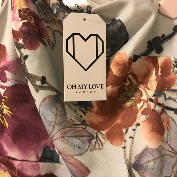 NWT one shoulder floral midi dress - Picture 3 of 3